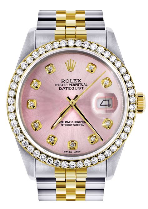 rolex datejust watch 36mm pink dial jubilee band|rolex datejust 36 with diamonds.